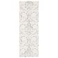 Safavieh Micro-Loop Damask 2"3" x 11" Ivory and Grey Runner, , large