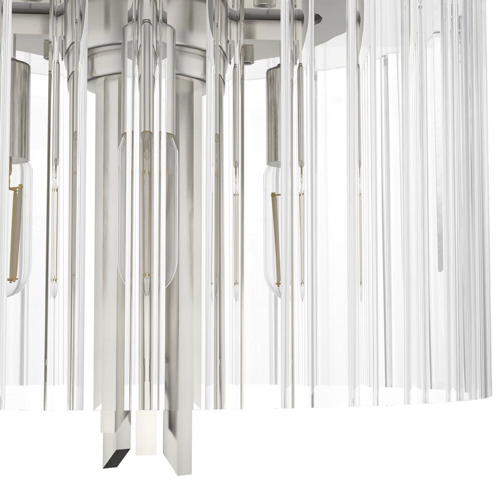Hunter Gatz 4-Light Flush Mount in Brushed Nickel, , large