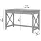 Bush Key West 48" Writing Desk in Cape Cod Gray, , large