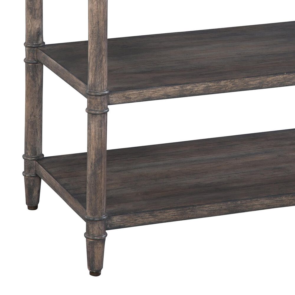 Hekman Lincoln Park 3-Shelf Lamp Table in Gray, , large