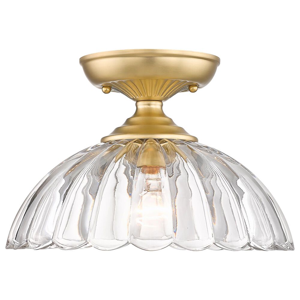 Golden Lighting Audra 1-Light Semi-Flush in Brushed Champagne Bronze, , large