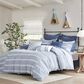 Hampton Park Noble 8-Piece Queen Cotton Comforter Set in Blue, , large
