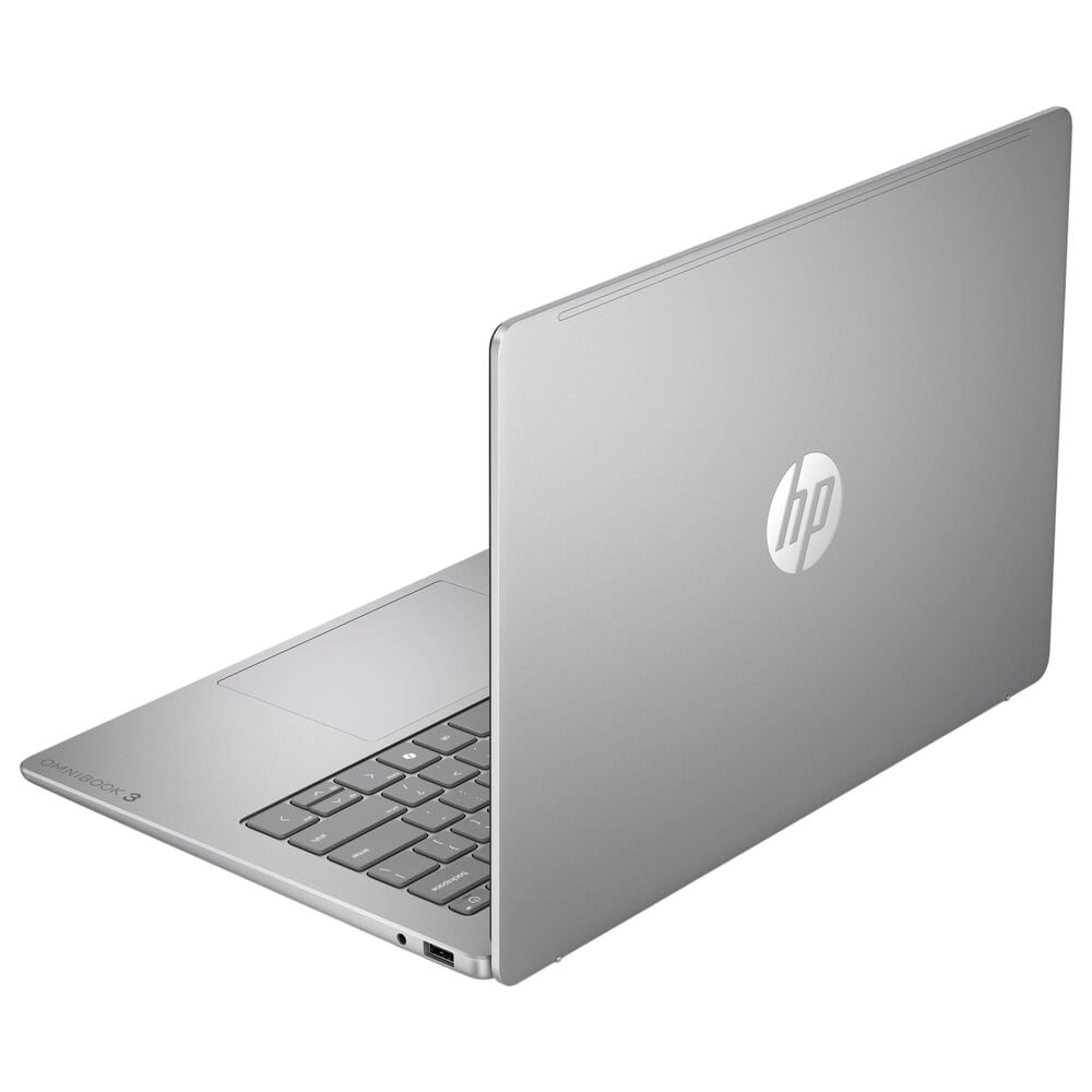 HP OmniBook 3 14" Next Gen AI Laptop | Snapdragon X X1-26-100 - 16GB RAM - Qualcomm Adreno GPU Graphics - 512GB SSD in Silver, , large