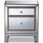 Baxton Studio Fadri 2 Drawer Nightstand in Mirrored, , large