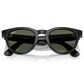 Rayban Glasses Headliner Gen 2 High Bridge Fit Sunglasses with Green Lenses in Shiny Black, , large