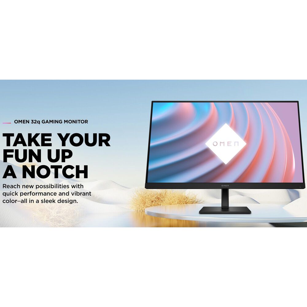 HP Omen 31.5&quot; QHD 165Hz Flat Gaming Monitor in Black, , large