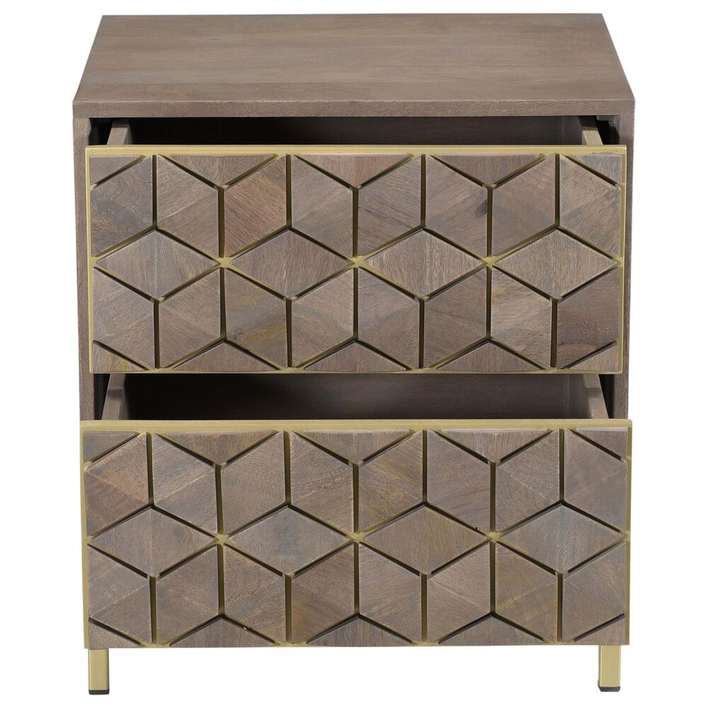 Moe&#39;s Home Collection Corolla Nightstand in Grey, , large