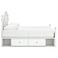 Ashley Kozlani Full Upholstered Storage Bed in Matte White, , large