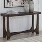 Ashley Korestone Sofa Table in Dark Brown, , large