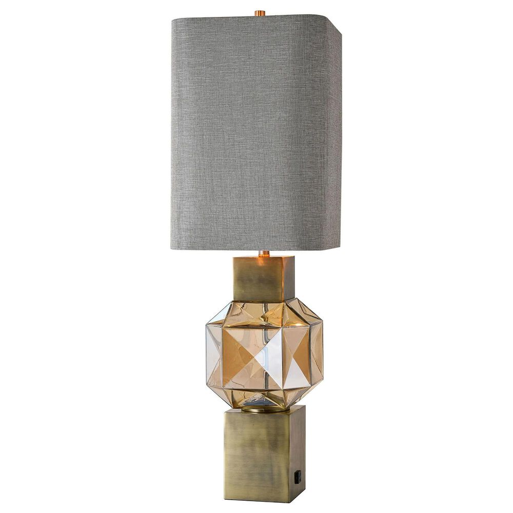 Flair Industries Beverly Table Lamp in Antique Brass, , large