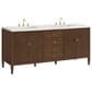 James Martin Vanities Myrrin 72" Double Vanity in Mid Century Walnut with 3 cm Ethereal Noctis Quartz Top, , large