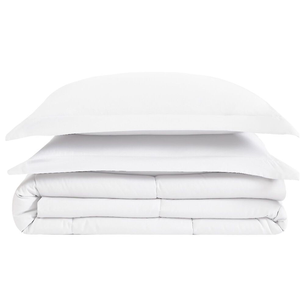 Pem America London Fog Garment Wash 3-Piece Full/Queen Comforter Set in White, , large