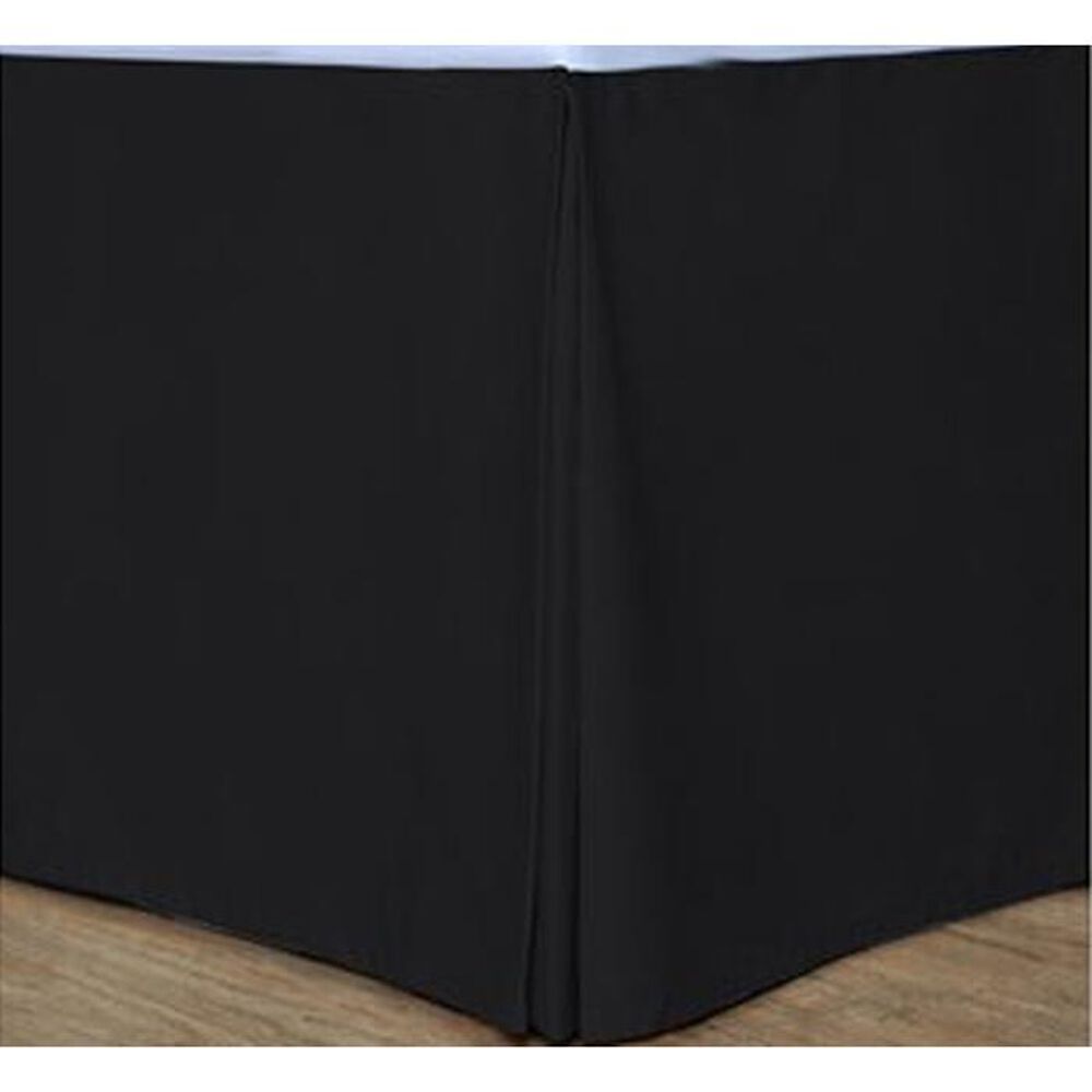 Epoch Hometex Cotton Loft Colors King Bed Skirt in Black, , large