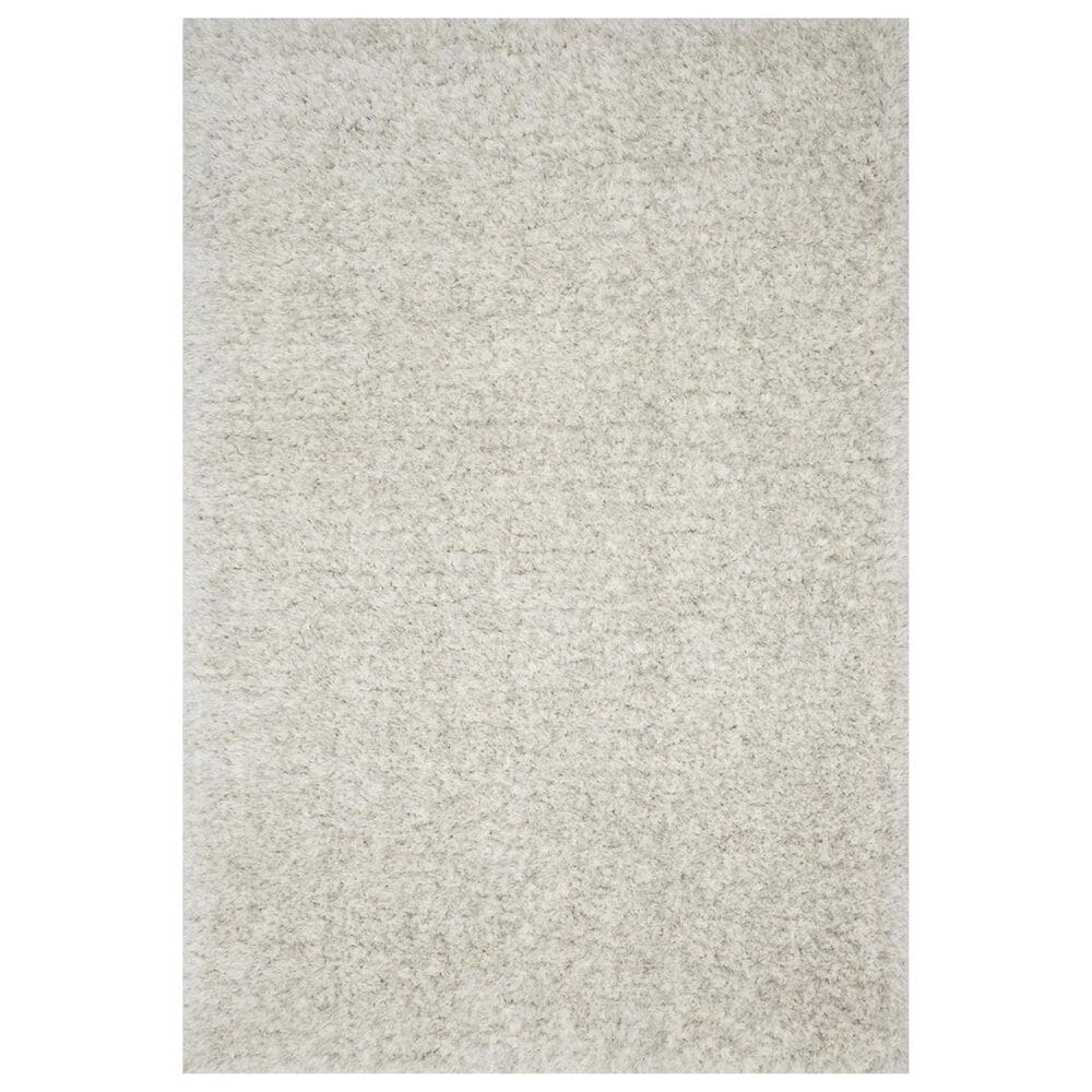 Loloi Kayla Shag KAY-01 3"9" x 5"9" Light Grey Area Rug, , large
