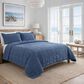 Ann Gish Cotton Canvas 30" x 36" Throw Pillow in Denim, , large