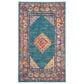 Safavieh Madison MAD133A 4" x 6" Light Blue and Orange Area Rug, , large
