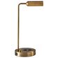 Adesso Kaye Desk Lamp with LED Charge and USB in Antique Brass, , large