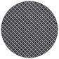 Dalyn Rug Company York 4" Round Black Indoor/Outdoor Area Rug, , large