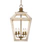 Golden Lighting Haiden 4-Light Pendant in Burnished Chestnut and Distressed Light Gray, , large