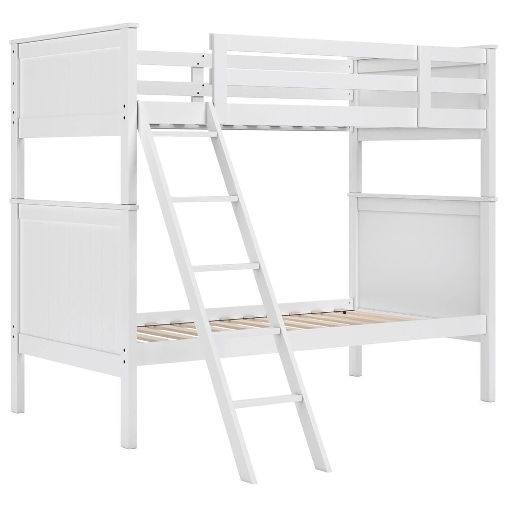 Ashley Nextonfort Twin over Twin Bunk Bed in White, , large