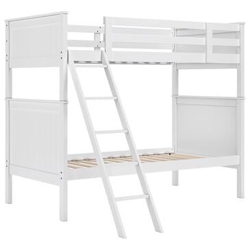Ashley Nextonfort Twin over Twin Bunk Bed in White, , large