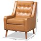 Baxton Studio Daley Arm Chair in Tan, , large