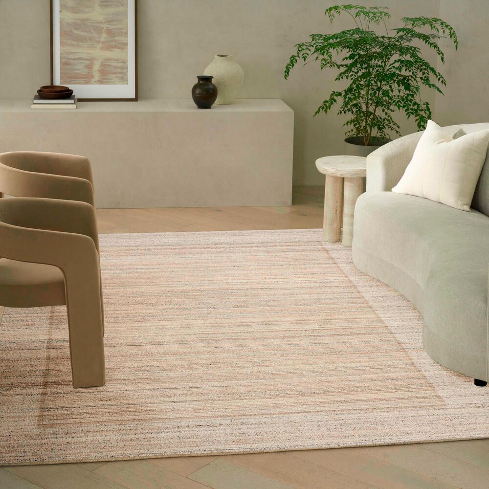Nourison Ridge Beige and Ivory 8'6" x 11'6" Area Rug, , large