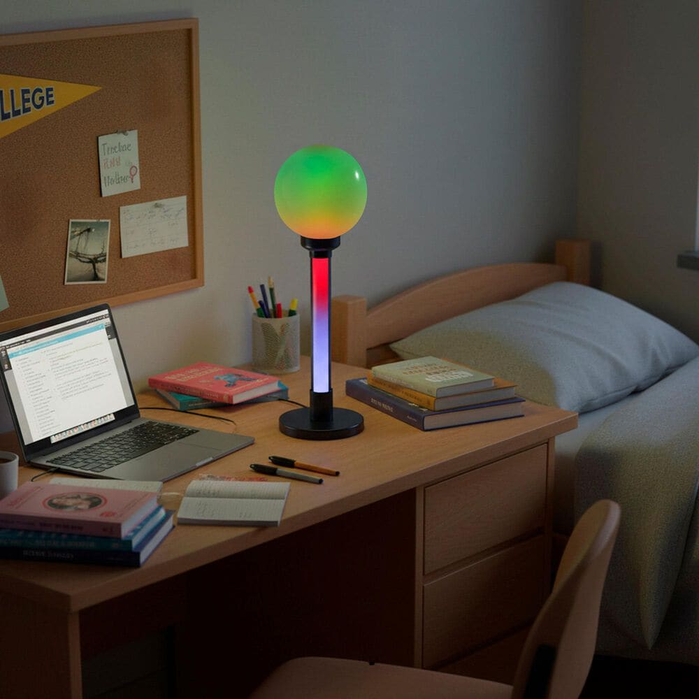 Adesso Astra RGB Color Changing Table Lamp in Black and White, , large