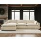 Ashley Elyza 3-Piece Left Facing Sectional with Chaise in Linen, , large