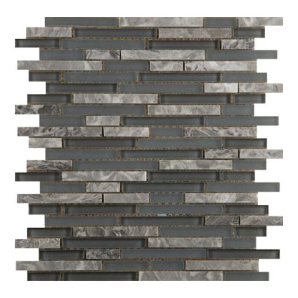 Emser Lucente Concordia 12" x 13" Linear Glass and Stone Mosaic Sheet, , large