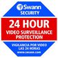 Swann Security Yard Stake Warning Sign in Blue and Red, , large