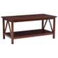 Linon Home Decor Trenton Coffee Table in Antique Tobacco, , large