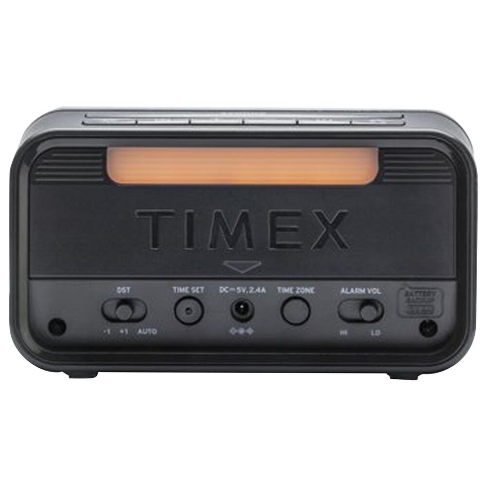 iHome Dual Alarm Clock with Dual USB Charging and Nightlight in Black and Grey, , large