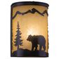Vaxcel Bozeman 1-Light Bear Wall Sconce in Burnished Bronze, , large