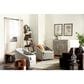 Maple and Jade 4-Shelf Storage Shelving Unit in Distressed Brown, , large