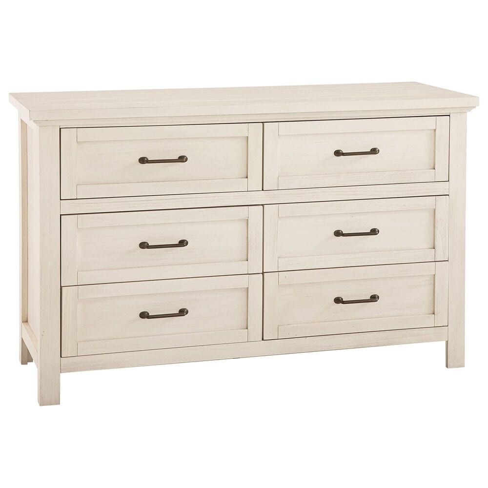 Eastern Shore Westfield 3 Piece Full Platform Panel Bedroom Set with Dresser and Nightstand in Brushed White, , large