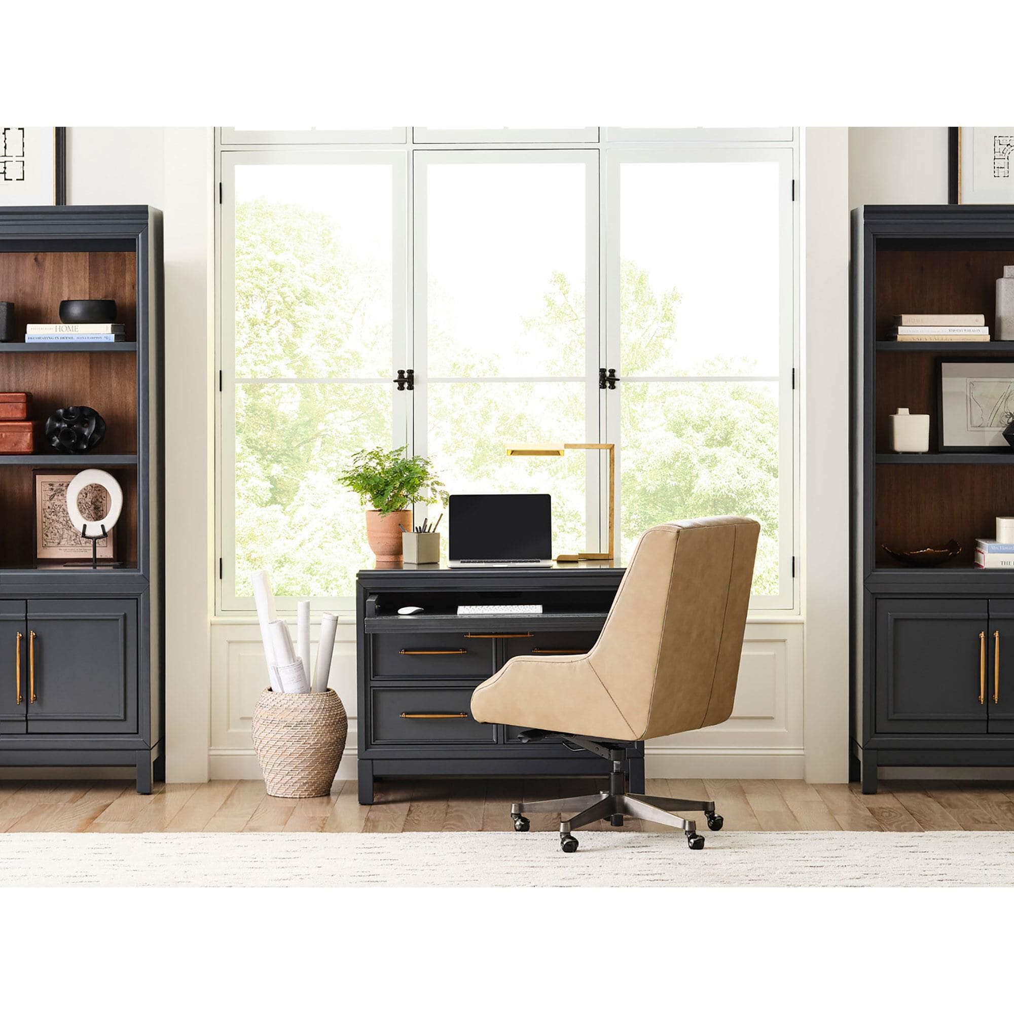 Riva Ridge Alexander 2-Door Bookcase in Midnight