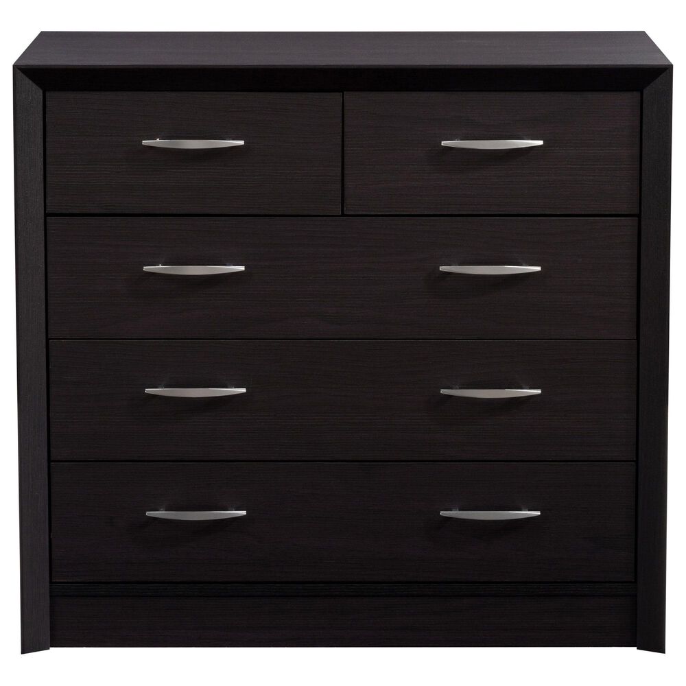 CorLiving Newport 5 Drawer Dresser in Black Oak, , large