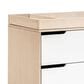 Babyletto Hudson 3 Drawer Changer Dresser in Washed Natural and White, , large