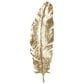 Maple and Jade 47" x 14" x 3" Polystone Bird Large Feather Wall Decor in Gold, , large