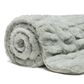 50" x 65" Ruched Faux Fur Throw Blanket in Tan Sage, , large