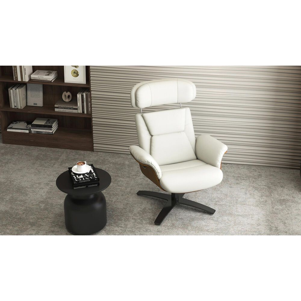 Jennifer Taylor Home Jovan Manual Recliner Lounge Chair in Porcelain White, , large