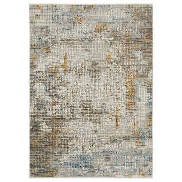 Oriental Weavers Bauer Stressed Abstract 2"3" x 7"6" Beige Runner, , large