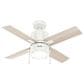 Hunter Beck 42" Ceiling Fan with LED Lights in Fresh White, , large