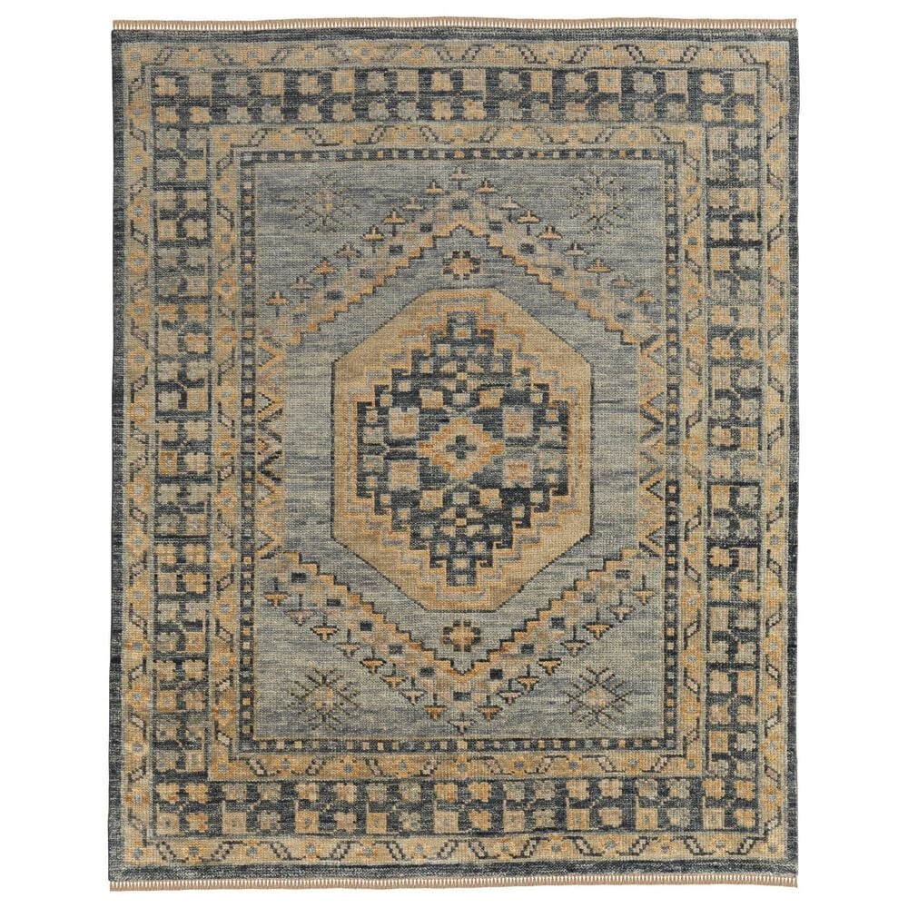 Feizy Fillmore 2"6" x 10" Blue and Charcoal Runner, , large