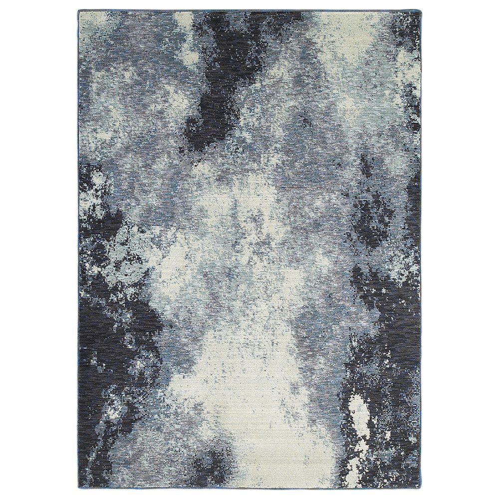 Oriental Weavers Evolution 8000B 3"3" x 5"2" Navy Area Rug, , large