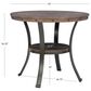 Linon Home Decor Franklin Counter Height Table in Pewter and Grey - Table Only, , large
