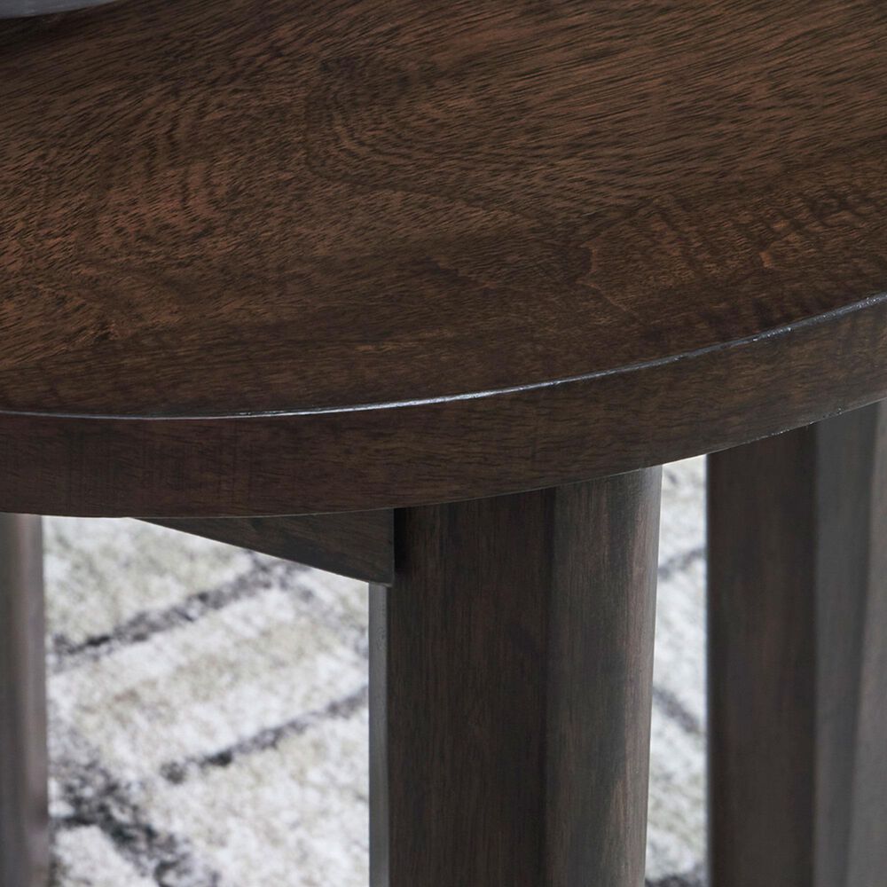 Ashley Korestone 2 End Table in Dark Brown, , large