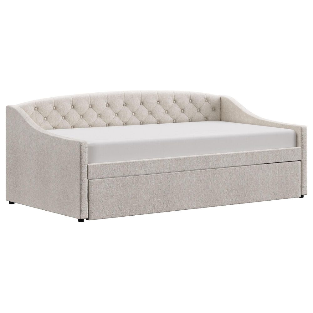 The Monday Company Zoey Upholstered Daybed with Trundle in Beige, , large