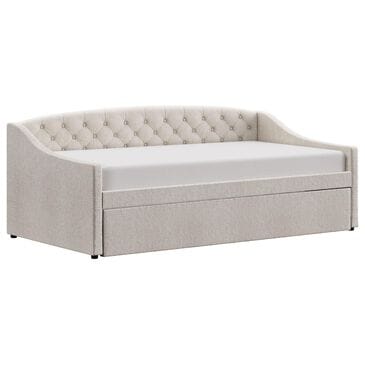 The Monday Company Zoey Upholstered Daybed with Trundle in Beige, , large
